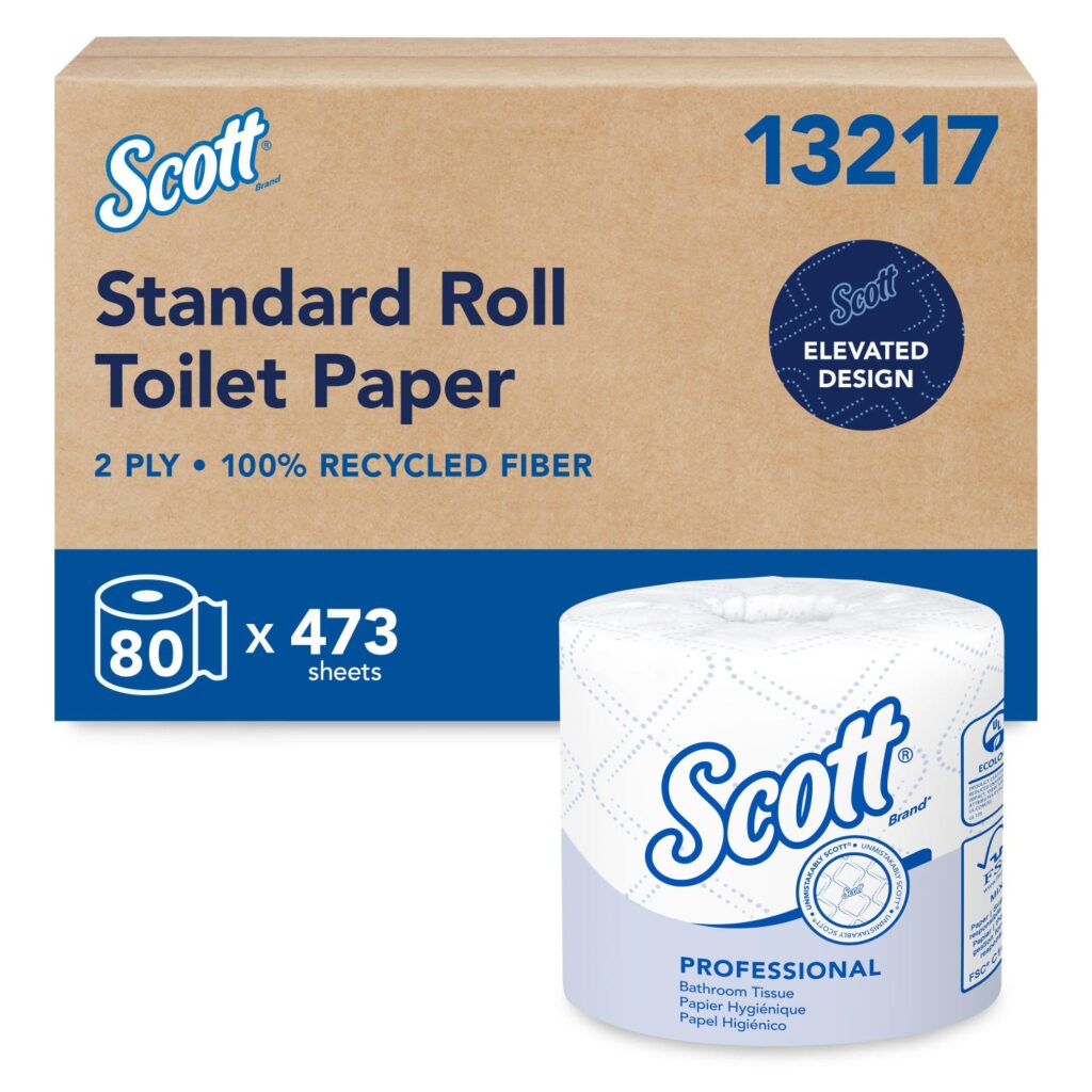 Papier hygiénique Scott standard 13217, 80 rouleaux 2 épaisseurs