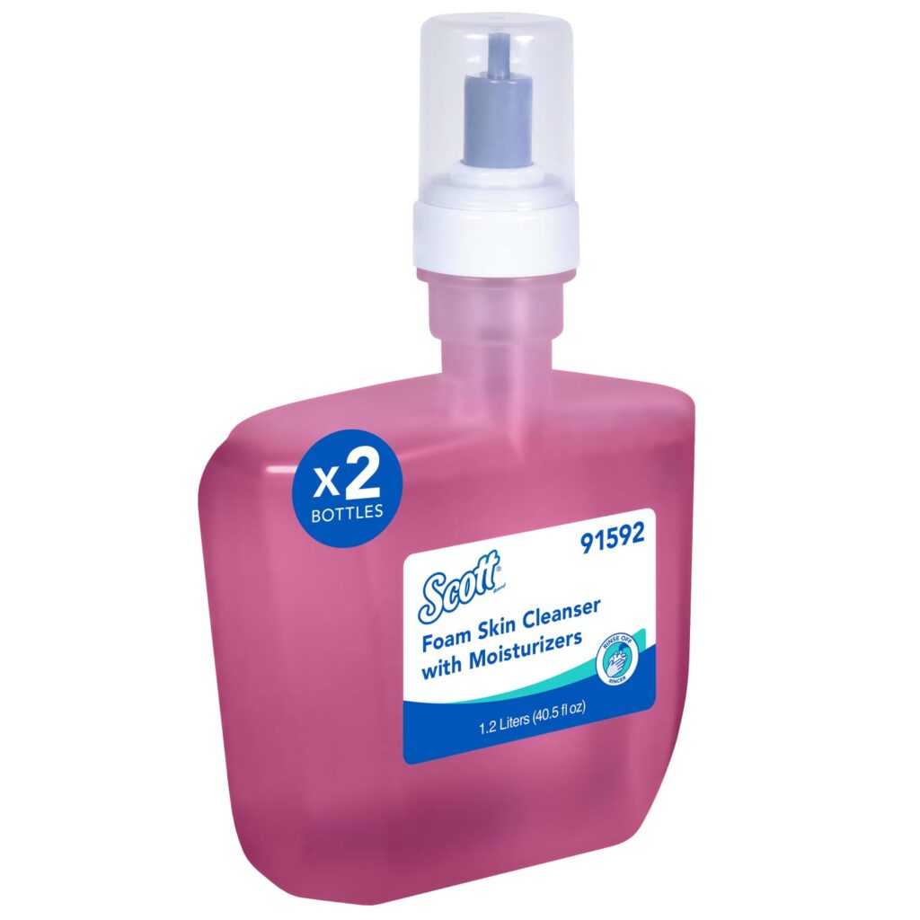 Savon mousse rose Scott 91592, cartouche 1,2 L