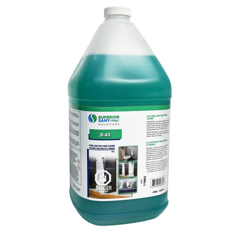 S-43 NETTOYANT POUR TOILETTE VERT 4L