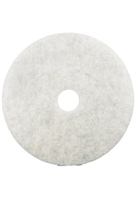 TAMPON 3M POLISSAGE BLANC 14''