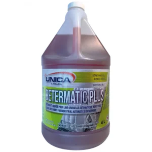 Détergent Unica Determatic+ pour lave-vaisselle industriel, 4 L