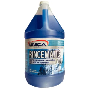 Agent de rinçage Unica Rincematic pour lave-vaisselle commercial, format 20 L