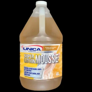 Savon mousse Unica Super Lotion mains, corps et cheveux, 4 L