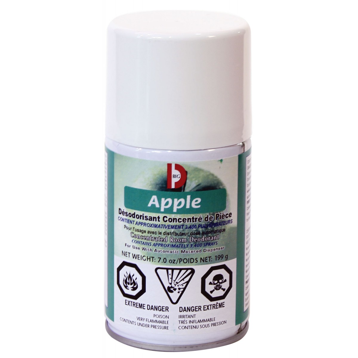 VECTAIR AROMA 3000 POMME AÉROSOL DÉSODORISANT 7OZ 30 JOURS