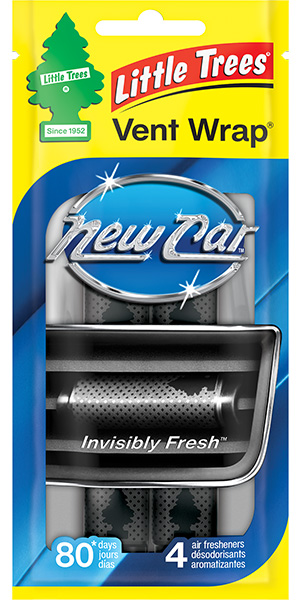 LITTLE TREES VENT WRAP NEW CAR 4/PQT