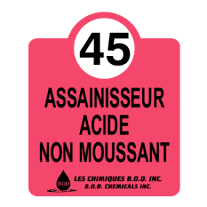 ACIP-45 DÉTERGENT ACIDE NON MOUSSANT 4L