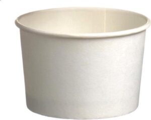 BOL EN CARTON BLANC POUR CREME GLACÉ 12OZ (500/CSE)