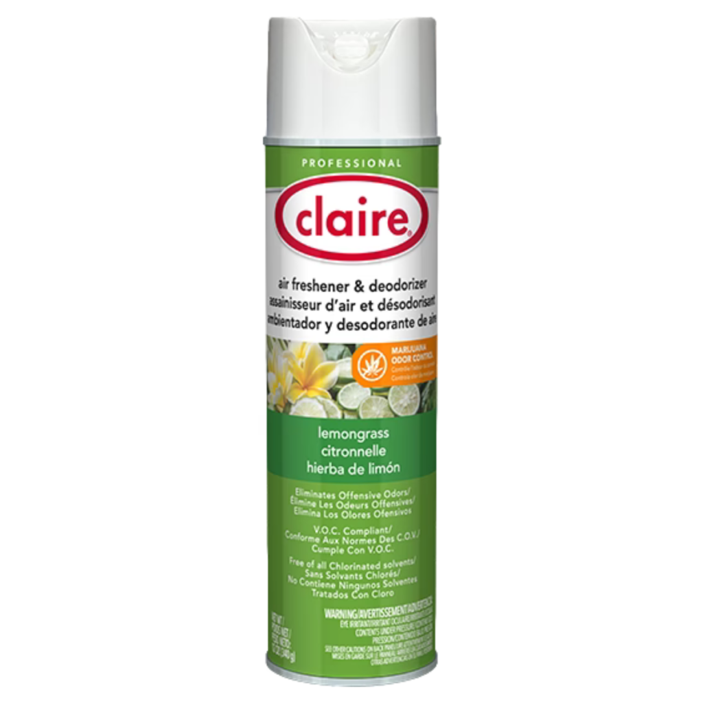 CLAIRE ÉLIMINATEUR D'ODEUR DE MARIJUANA CITRONELLE 12OZ
