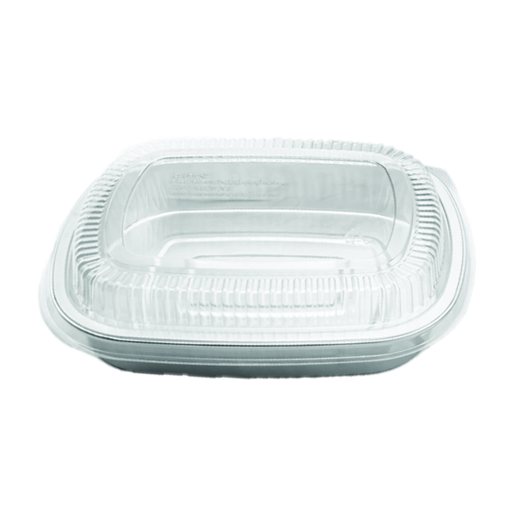 CONTENANT ALUMINIUM LISSE + COUVERCLE DOME 60OZ (50/CSE)