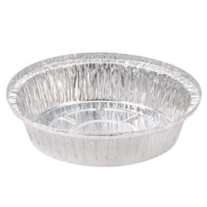 CONTENANT D’ALUMINIUM ROND 9″ (4X125/CSE) 4-000265