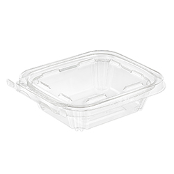 CONTENANT DELI PET CLAIR REFERMABLE 8OZ 200/CSE