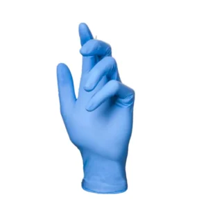 Gants bleus en nitrile 5 mil biodégradables Série-U, boîte de 100