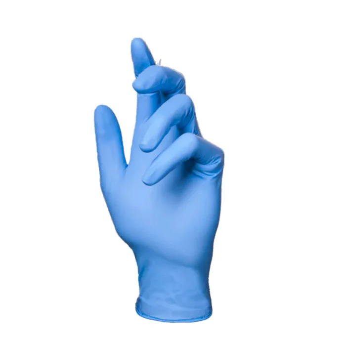 Gants bleus en nitrile 5 mil biodégradables Série-U, boîte de 100