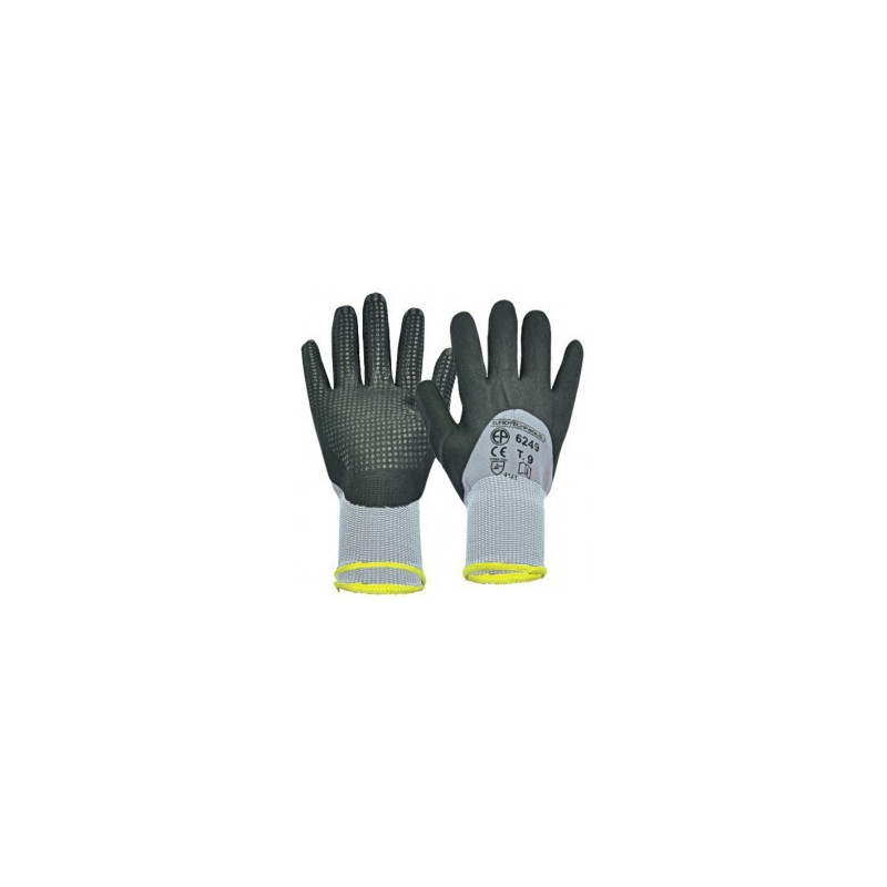 GANTS AKKA POLY GRIS PAUME NBR NOIR LARGE