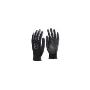 GANTS MICRO-FIBRES MARINE AVEC ENDUIT PU NOIR LARGE