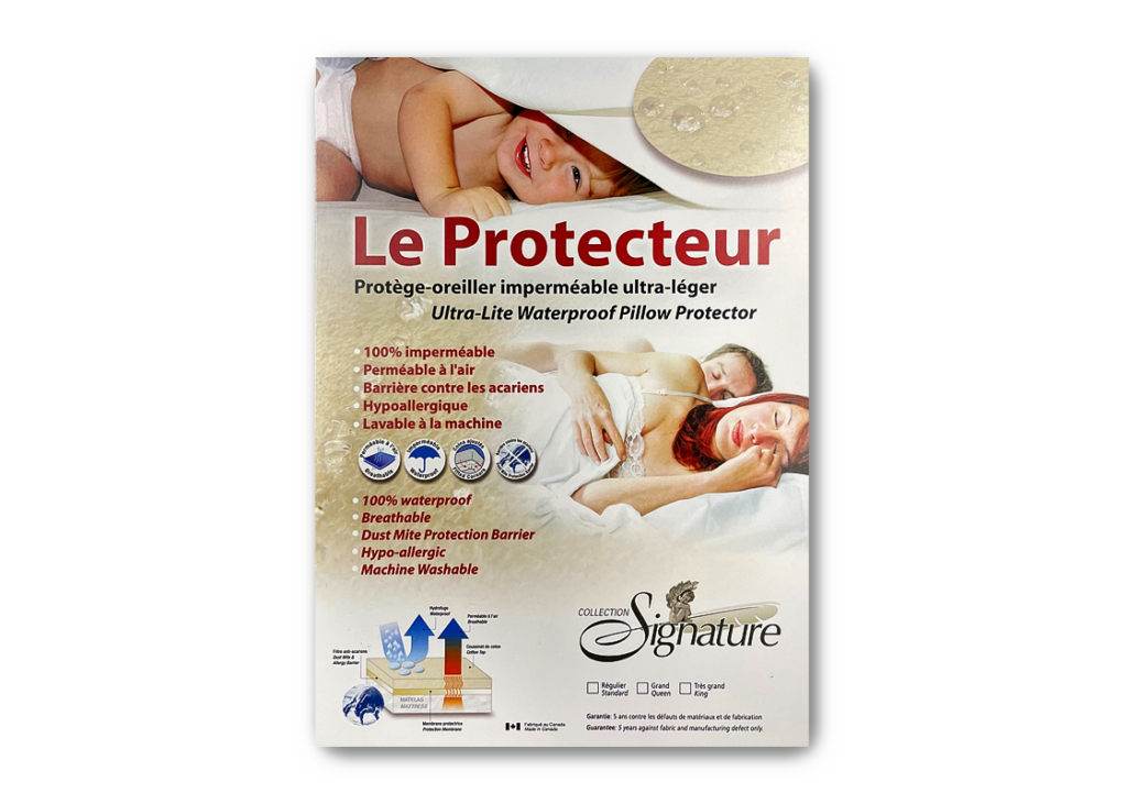 PROTECTEUR OREILLER À RABAT STANDART 20X26