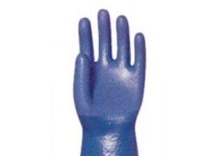 S017 GANTS BLEU TRIPLE PVC 30CM ACIA GR :10