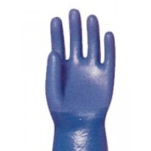 S017 GANTS BLEU TRIPLE PVC 30CM ACIA GR :10