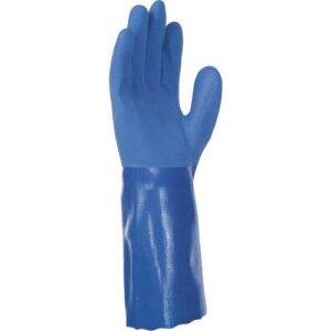 S017 GANTS BLEU TRIPLE PVC 30CM ACIA GR :8