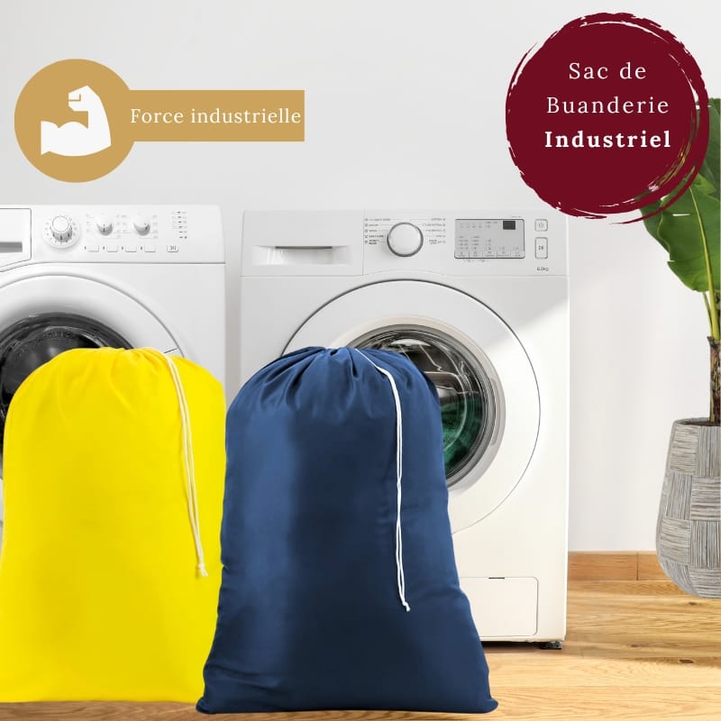 SAC DE BUANDERIE 18X30 AVEC AÉRATION BLANC