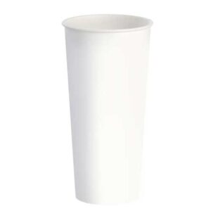 VERRE CARTON BOISSON FROIDE BLANC 24OZ (1000/CSE)