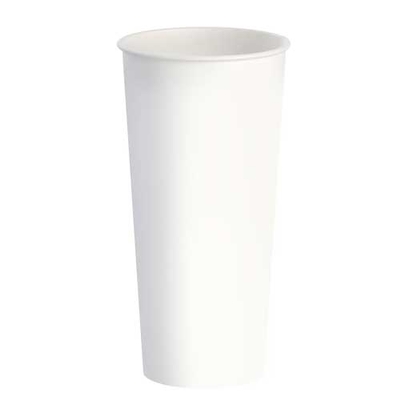 VERRE CARTON BOISSON FROIDE BLANC 24OZ (1000/CSE)