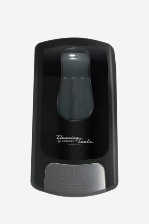 Distributeur de savon automatique noir Cleaning Company, 1000 ml, sans contact.