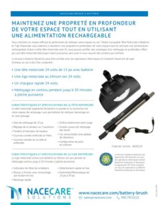Tête de brossage motorisée à batterie — NaceCare