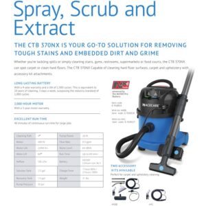 Aspirateur dorsal compact CTB 370NX — NaceCare