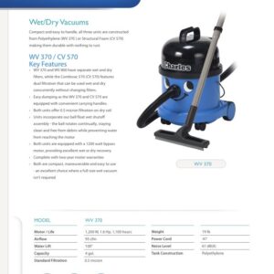 Aspirateur sec/humide CV 570 — NaceCare