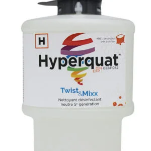 HYPERQUAT T&M DÉSINFECTANT NEUTRE 5E GÉNÉRATION 2L DÉBIT BAS