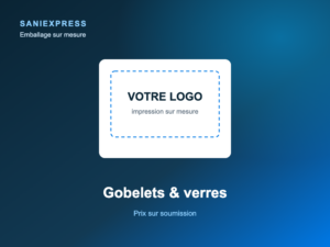 Gobelets & verres à votre logo
