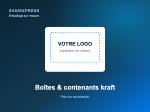 Boîtes & contenants kraft à votre logo