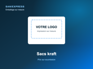 Sacs kraft à votre logo