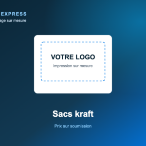 Sacs kraft à votre logo