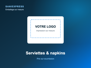 Serviettes & napkins à votre logo
