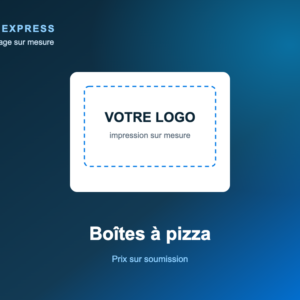 Boîtes à pizza à votre logo