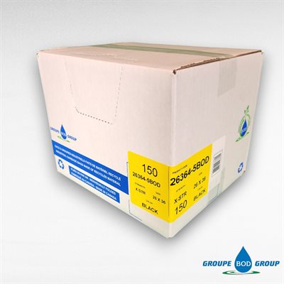 Caisse de sacs à ordures — SAC 26X36″ CANGUARD X-FORT NOIR 150/CSE