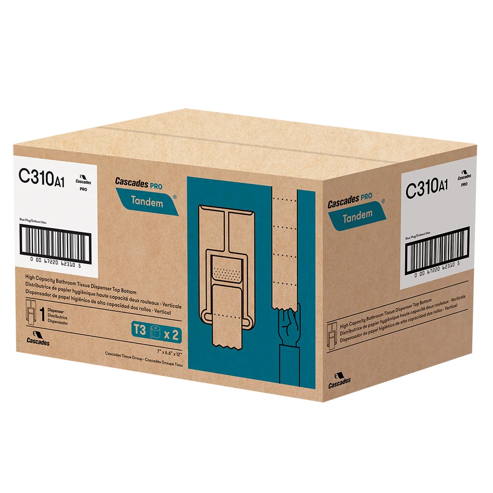DISTRIBUTRICE PAPIER TOILETTE STANDARD 2 RL TANDEM NOIR