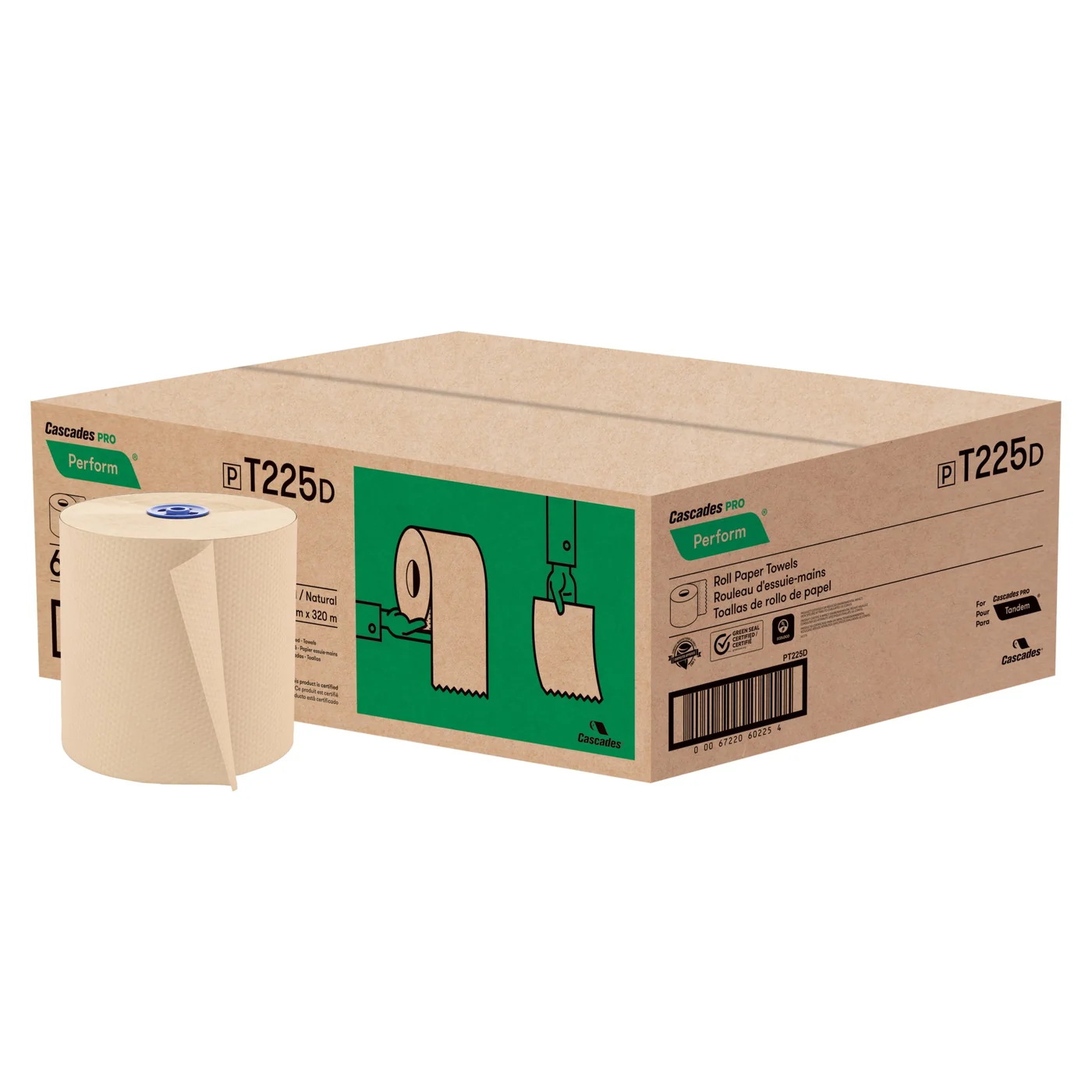 PAP-MAINS BRUN 6 X 1050″ TANDEM T225
