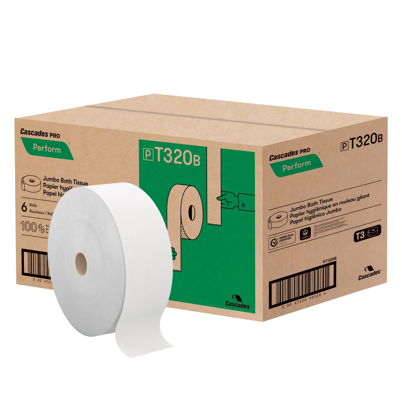 PAP-HYG ROULEAU GÉANT 6 X 1250″ TANDEM T320