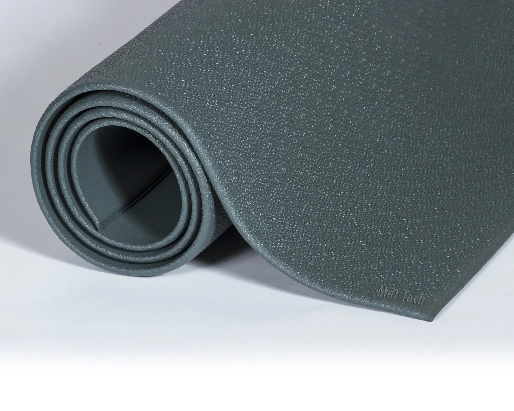Tapis Comfort King Antibactérien gris acier, présenté en rouleau