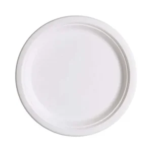 Assiette en Bagasse 9″ 500/CSE (4-003631)