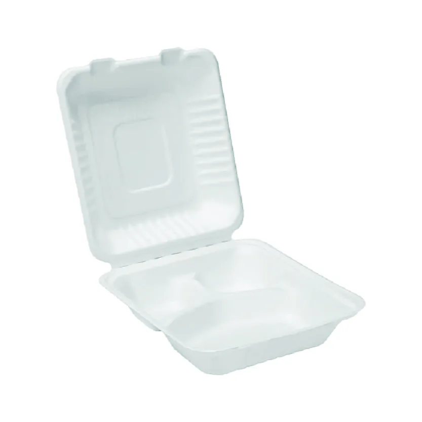 Contenant en Bagasse 9X9 3C. 200/CSE (4-003075)