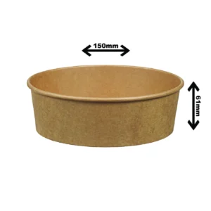 Bol en Carton Kraft (5.9″X2.4″) 25OZ 300/BTE (4-002757)