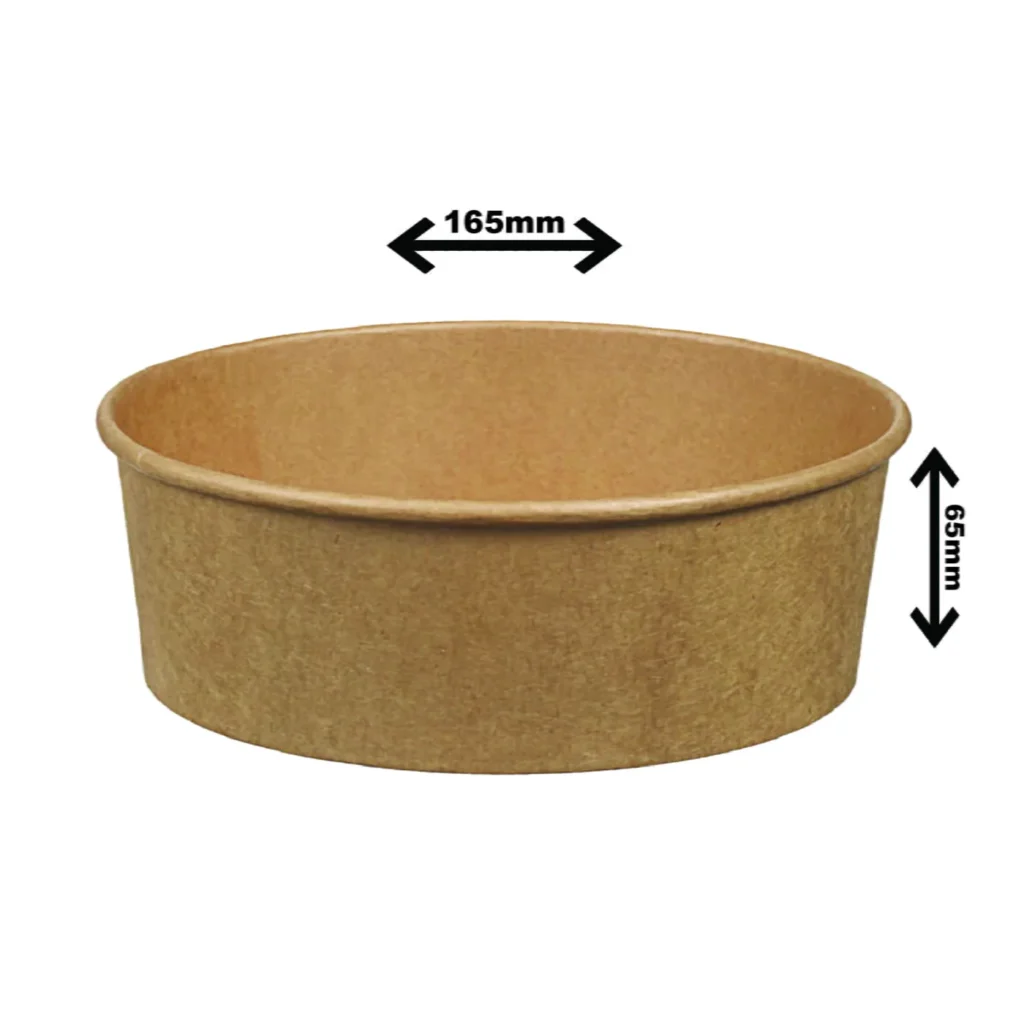Bol en Carton Kraft 34OZ Squat (6.5″X2.6″) 300/BTE 4-005680