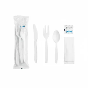 Kit Ustensiles (Cout/Fourch/Cuill/Napkin/Sel/Poivre) 500/CSE