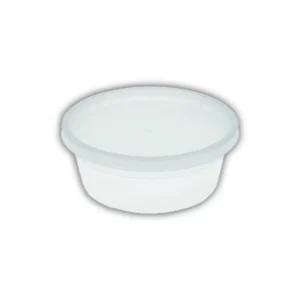 Combo Conteneur Clair Deli Rond (Micro-Onde) 8OZ (240/CSE)
