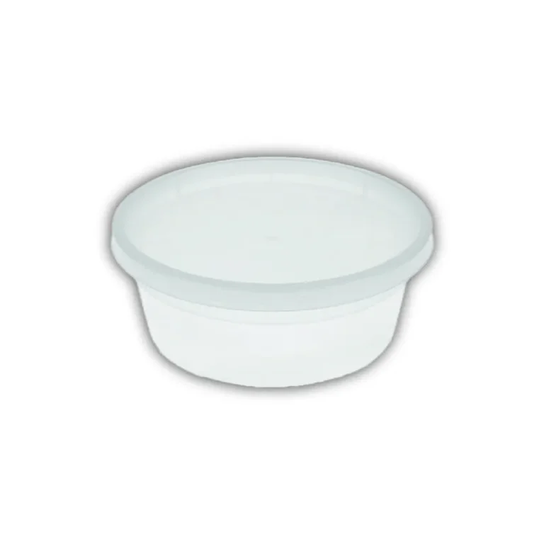 Combo Conteneur Clair Deli Rond (Micro-Onde) 8OZ (240/CSE)