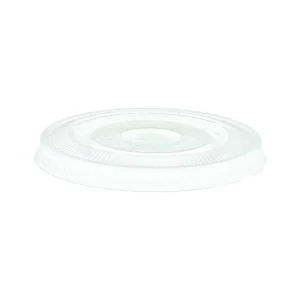 Couvercle Plat Clair avec Trou Paille pour Verre (1000/CSE)